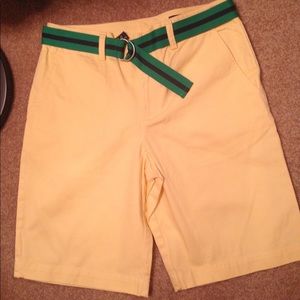 Boys NWT Polo Ralph Lauren yellow short Sz 14